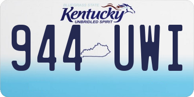 KY license plate 944UWI