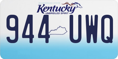 KY license plate 944UWQ