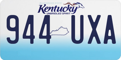 KY license plate 944UXA