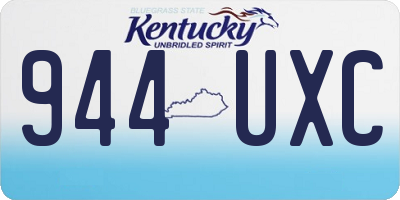 KY license plate 944UXC