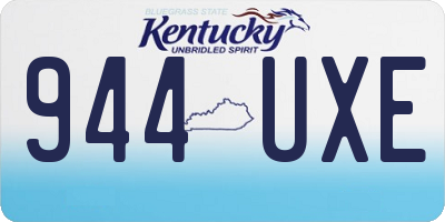 KY license plate 944UXE