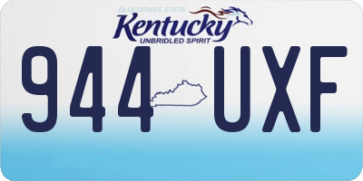 KY license plate 944UXF