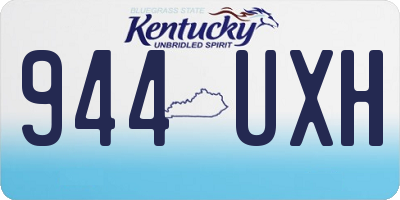 KY license plate 944UXH