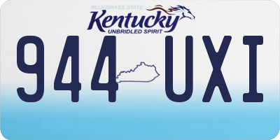 KY license plate 944UXI