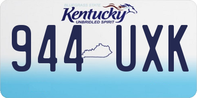 KY license plate 944UXK