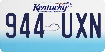 KY license plate 944UXN
