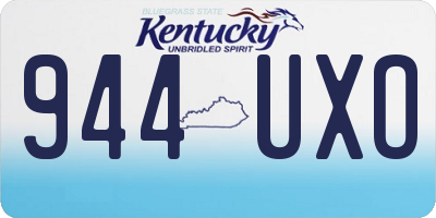 KY license plate 944UXO