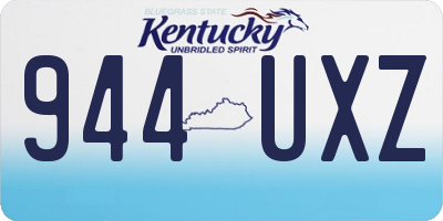 KY license plate 944UXZ