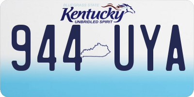 KY license plate 944UYA