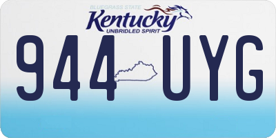 KY license plate 944UYG