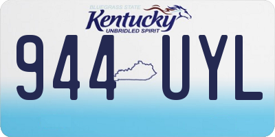 KY license plate 944UYL