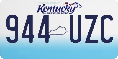 KY license plate 944UZC