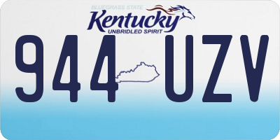 KY license plate 944UZV