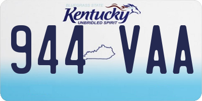 KY license plate 944VAA