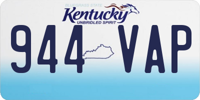 KY license plate 944VAP