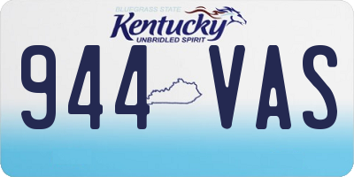 KY license plate 944VAS