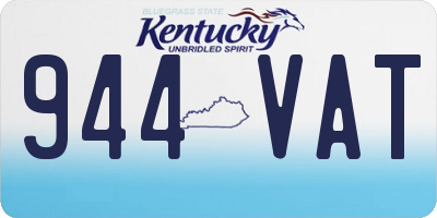 KY license plate 944VAT