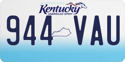 KY license plate 944VAU
