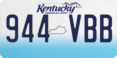 KY license plate 944VBB