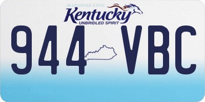 KY license plate 944VBC