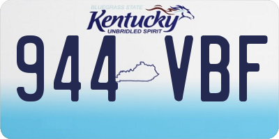 KY license plate 944VBF