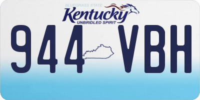 KY license plate 944VBH