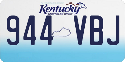 KY license plate 944VBJ