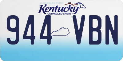 KY license plate 944VBN