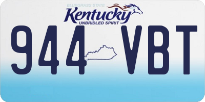 KY license plate 944VBT