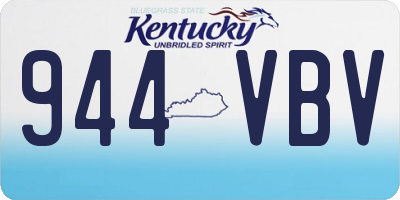 KY license plate 944VBV
