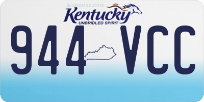 KY license plate 944VCC
