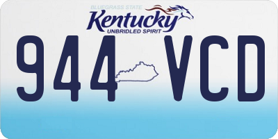 KY license plate 944VCD