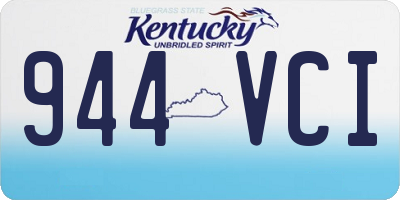 KY license plate 944VCI
