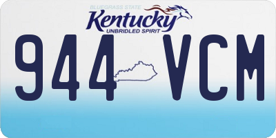 KY license plate 944VCM