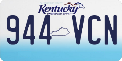 KY license plate 944VCN