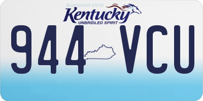 KY license plate 944VCU