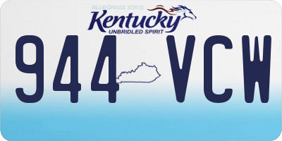 KY license plate 944VCW