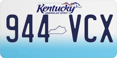 KY license plate 944VCX