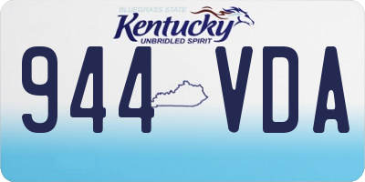 KY license plate 944VDA