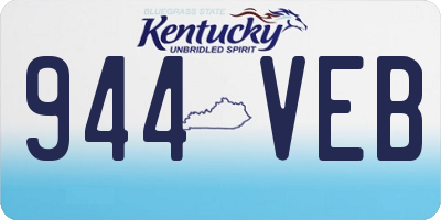KY license plate 944VEB