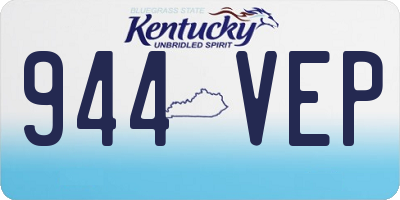KY license plate 944VEP