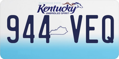 KY license plate 944VEQ
