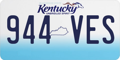 KY license plate 944VES