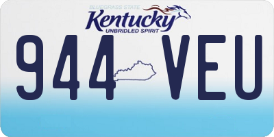 KY license plate 944VEU