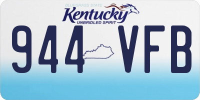 KY license plate 944VFB