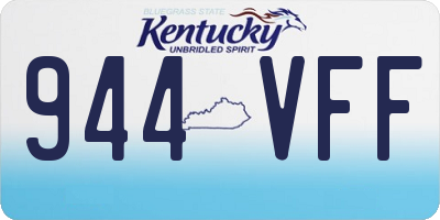 KY license plate 944VFF