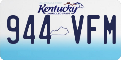 KY license plate 944VFM