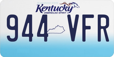 KY license plate 944VFR