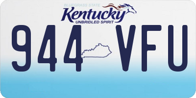 KY license plate 944VFU