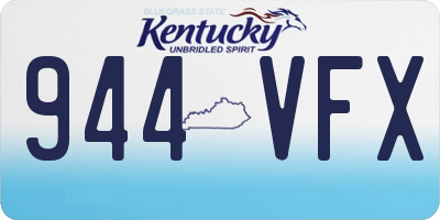 KY license plate 944VFX